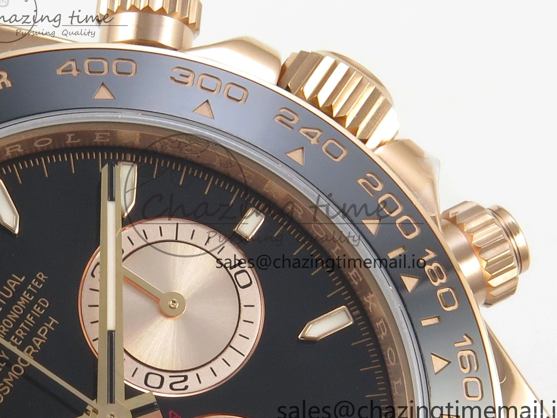 AAA Replica Watches 126515 Best VSF Black 114 (Weighted) 1:1 V2 Dial Oysterflex RG EasyCare Strap on Daytona Edition VS4131 0113